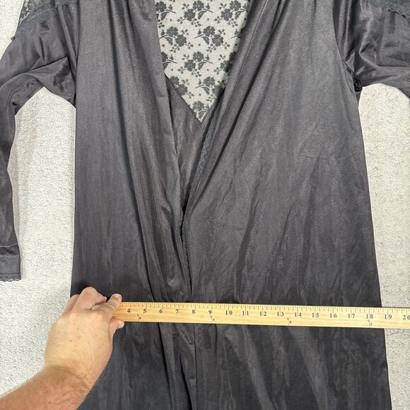 Vintage Paramount S Robe Peignoir Duster Victorian Goth Whimsigoth Witchy Occult - Picture 11 of 16